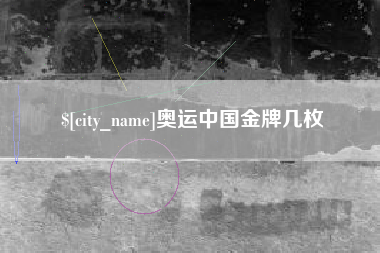 哈尔滨奥运中国金牌几枚