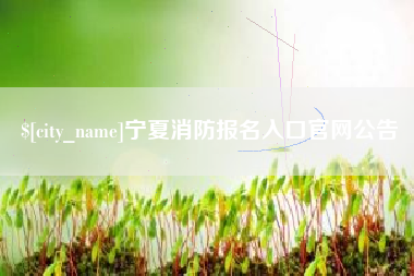哈尔滨宁夏消防报名入口官网公告