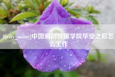 哈尔滨中国消防救援学院毕业之后怎么工作