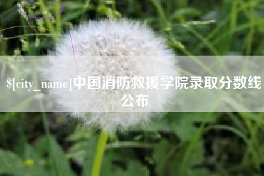 哈尔滨中国消防救援学院录取分数线公布