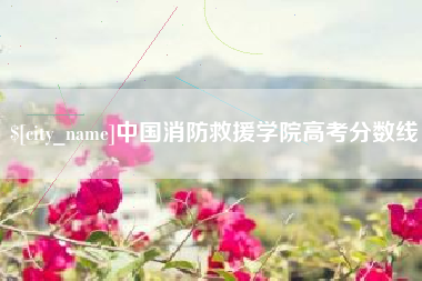 哈尔滨中国消防救援学院高考分数线