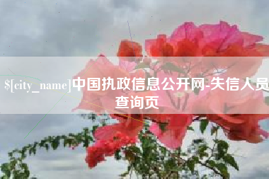 哈尔滨中国执政信息公开网-失信人员查询页