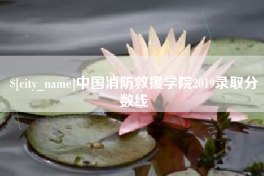 哈尔滨中国消防救援学院2019录取分数线