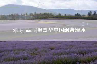 哈尔滨温哥华中国组合滑冰