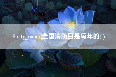 哈尔滨全国消防日是每年的( )