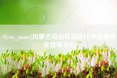 哈尔滨内蒙古自治区消防技术服务执业管理平台