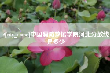 哈尔滨中国消防救援学院河北分数线是多少
