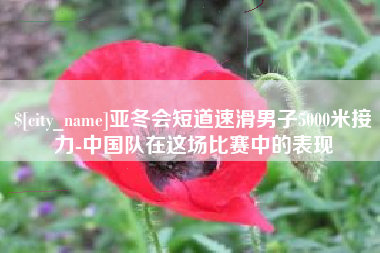哈尔滨亚冬会短道速滑男子5000米接力-中国队在这场比赛中的表现