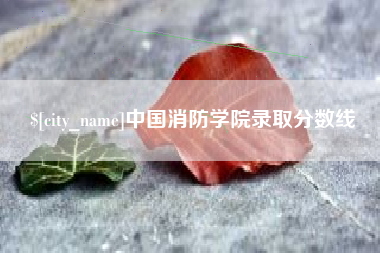 哈尔滨中国消防学院录取分数线
