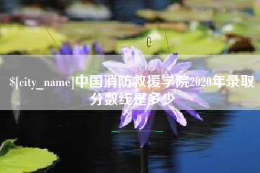 哈尔滨中国消防救援学院2020年录取分数线是多少
