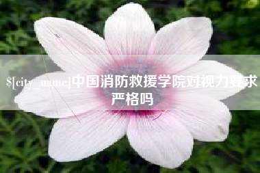 哈尔滨中国消防救援学院对视力要求严格吗