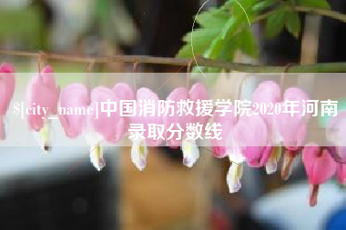 哈尔滨中国消防救援学院2020年河南录取分数线