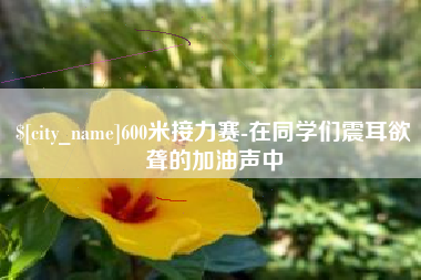 哈尔滨600米接力赛-在同学们震耳欲聋的加油声中