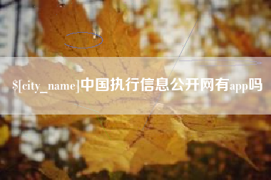 哈尔滨中国执行信息公开网有app吗