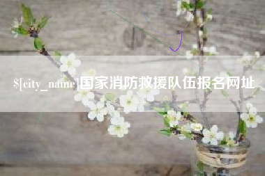 哈尔滨国家消防救援队伍报名网址