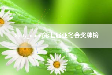 哈尔滨第七届亚冬会奖牌榜