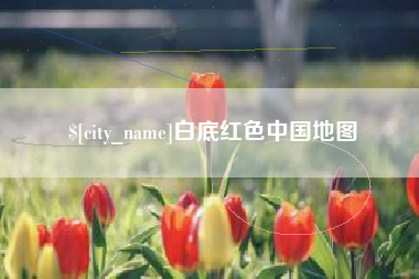 哈尔滨白底红色中国地图