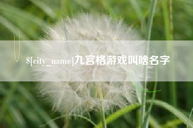 哈尔滨九宫格游戏叫啥名字