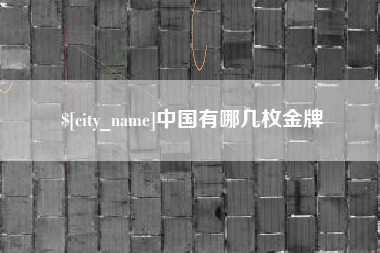 哈尔滨中国有哪几枚金牌