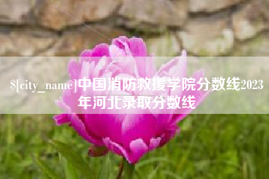 哈尔滨中国消防救援学院分数线2023年河北录取分数线