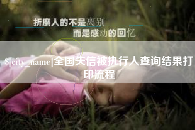 哈尔滨全国失信被执行人查询结果打印流程