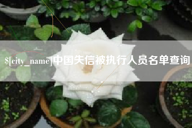 哈尔滨中国失信被执行人员名单查询