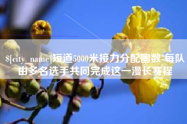 哈尔滨短道5000米接力分配圈数-每队由多名选手共同完成这一漫长赛程