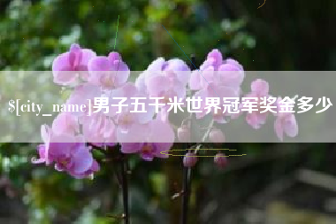 哈尔滨男子五千米世界冠军奖金多少