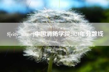 哈尔滨中国消防学院2024年分数线