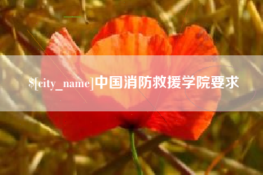 哈尔滨中国消防救援学院要求