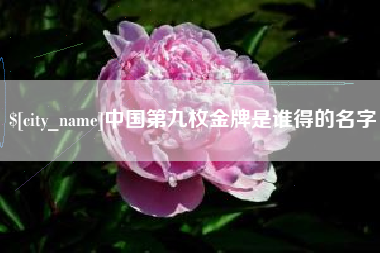 哈尔滨中国第九枚金牌是谁得的名字