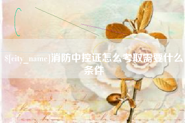 哈尔滨消防中控证怎么考取需要什么条件