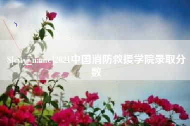 哈尔滨2021中国消防救援学院录取分数