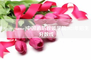 哈尔滨中国消防救援学院2021年招生分数线