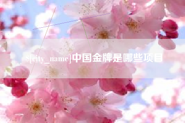 哈尔滨中国金牌是哪些项目